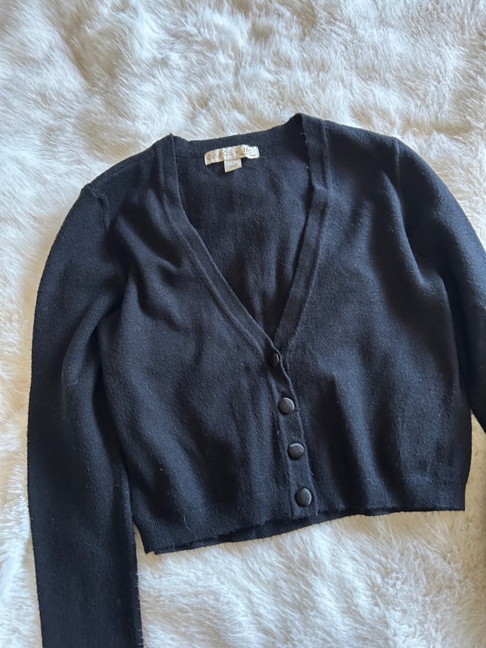 3/$20 Olivia Culpo x INC Cropped Black Sweater S - Picture 2 of 5